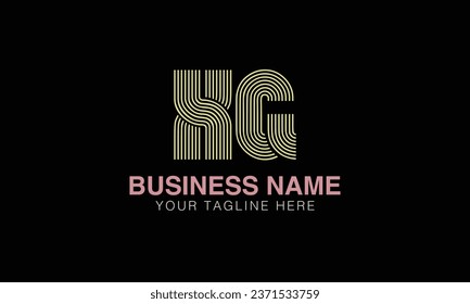 XG initial logo | initial based abstract modern minimal creative logo, vector template image. luxury logotype , real estate homie . typography . initials 