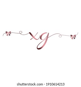 XG Initial logo handwriting modern luxury fashion