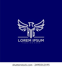 XG initial monogram for business logo with eagle image