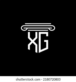 XG letter logo creative design with vector graphic