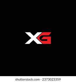 XG-Brief-Logo kreatives Design mit Vektorgrafik XG einfaches und modernes Logo