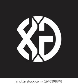 XG Logo monogram with piece circle ribbon style