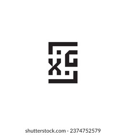 XG square concept retro logo in high quality professional design that will print well across any print media
