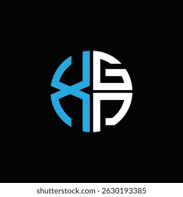 XGP logo XGP icon XGP monogram XGP letter minimalist Circle flat Unique modern abstract logo design.

