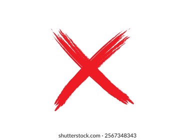 X.Grunge letter X Vector cross sign.