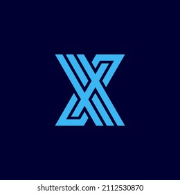 XH HX logo. the letter X and H perfectly combined into a new, modern and original Logo