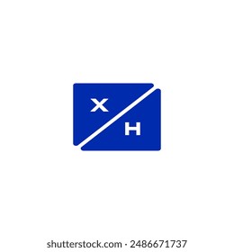 XH letter logo design Unique and modern logo design. XH professional branding letter design. XH letter logo type template vector illustration icon.
