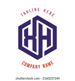XH lettering logo is simple, easy to understand and authoritative