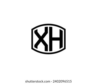 XH logo design vector template