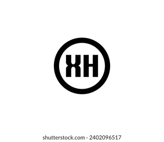 XH logo design vector template