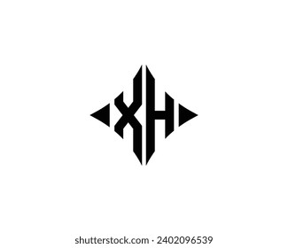 XH logo design vector template