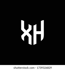 xo-Logo-Monogramm mit Schildform-Designvorlage