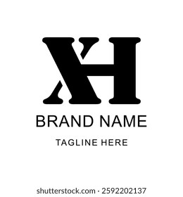 XH modern business Graphic Design creative letter logo XH . X H design. X H letter logo design. Initial letter XH 