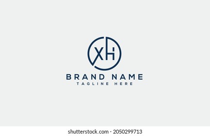 XH modern Graphic Design business creative letter logo