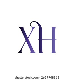 XH modern minimalist wordmark logo featuring clean typography and timeless initials. Perfect for businesses seeking a sleek, professional identity with lasting visual appeal and versatility.