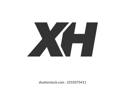 XH Techno Editable Font Logo For Corporate Branding. Bold, Futuristic Design With Unique Typographic Ideas. Minimal Custom Type And Dynamic Letter Variations For Promotion, Printing, And Book Titles