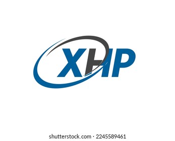 XHP letter creative modern elegant swoosh logo design