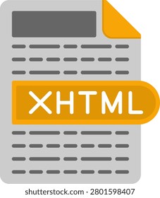 XHTML Flat Style Icon Design