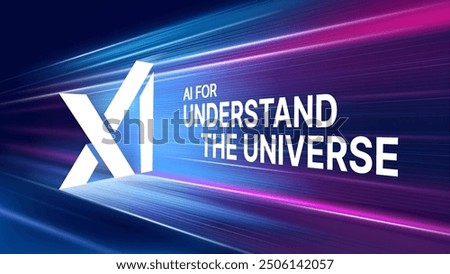 XI Digital AI Technology on a Blue Background-A Futuristic Concept Featuring Light Effects, Abstract Tech Innovations, and Big Data in Vector Illustration