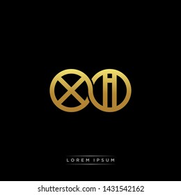 XI Initial letter linked circle capital monogram logo modern template