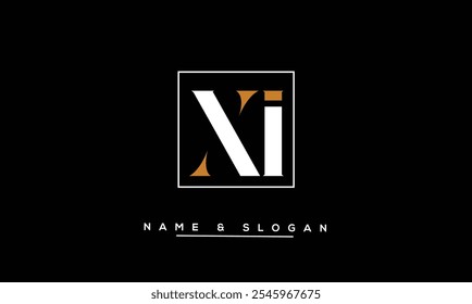 XI, IX Abstract Letters Logo Monogram