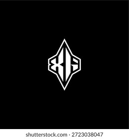 XI letra inicial logotipo esport conceito techno estilo de corrida design moderno monograma de jogos