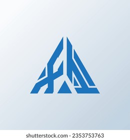Diseño creativo del logo de la carta XI. XI diseño único.
