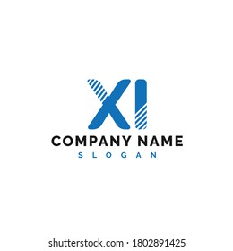 XI Letter Logo Design. XI Letter Logo Vector Illustration - Vector
