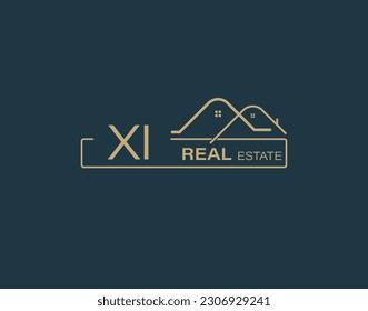 XI Real Estate  Consultants Logo Design Vectors images. Luxury Real Estate Logo Design