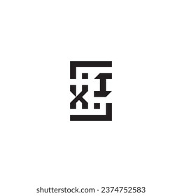 XI square concept retro logo in high quality professional design that will print well across any print media