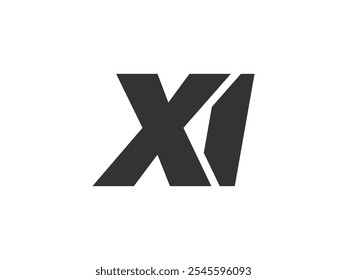 XI Techno Editable Font Logo For Corporate Branding. Bold, Futuristic Design With Unique Typographic Ideas. Minimal Custom Type And Dynamic Letter Variations For Promotion, Printing, And Book Titles