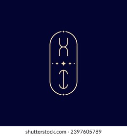 XI wedding lie monogram with high quality professional design that will print well across any print media