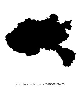 Xiangkhouang map, administrative division of Lao Peoples Democratic Republic. Vector illustration.