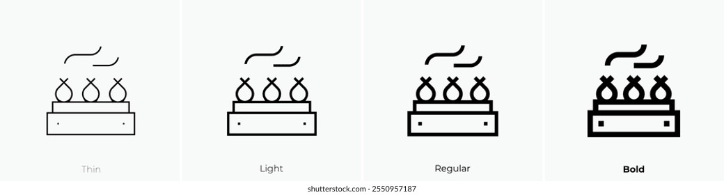 Icono de Xiao Long Bao. Diseño de estilo delgado, ligero, regular y audaz aislado sobre fondo blanco