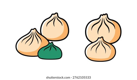 Xiaolongbao Line art vector minimal creative abstract