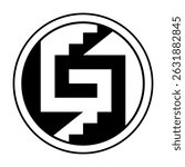 Xicalcoliuhqui, a stepped fret pattern and common traditional Mesoamerican motif, composed of steps, connected to a spiral. Used on Aztec shields, jewelry, as textile patterns and for other purposes.