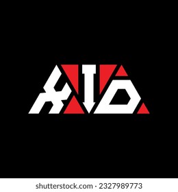 Diseño del logotipo de la letra del triángulo XID con forma de triángulo. Monograma de diseño del logotipo del triángulo XID. Plantilla de logotipo vectorial de triángulo XID con color rojo. Logo triangular XID Diseño sencillo, elegante y lujoso.