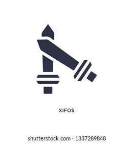 xifos icon. Simple element illustration from greece concept. xifos editable symbol design on white background. Can be use for web and mobile.