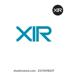 Diseño de monograma de letra de logotipo XIR