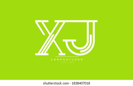 XJ abstract initials monogram letter text alphabet logo design