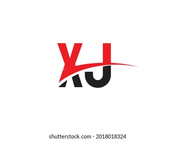 Vorlage für das Design des ersten Logos in XJ-Buchstaben