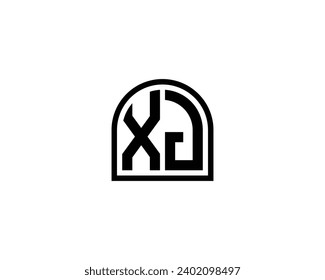 XJ logo design vector template