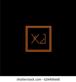 xj logo letter initial, Abstract Polygonal Background Logo, design for Corporate Business Identity,flat icon, Alphabet letter