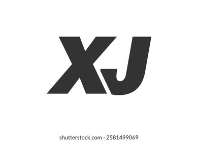 XJ Techno Editable Font Logo For Corporate Branding. Bold, Futuristic Design With Unique Typographic Ideas. Minimal Custom Type And Dynamic Letter Variations For Promotion, Printing, And Book Titles