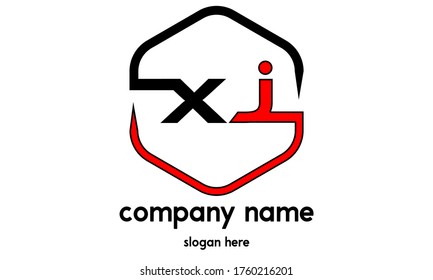 Plantilla de ilustración de diseño de logotipo de letras Xj o X j.