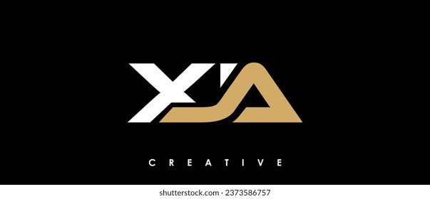 XJA Letter Initial Logo Design Template Vector Illustration