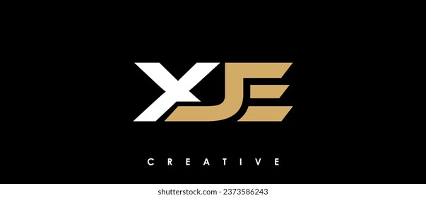XJE Letter Initial Logo Design Template Vector Illustration