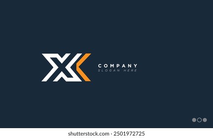 XK Alphabet letters Initials Monogram logo KX, X and K