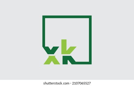XK, XK Alphabet Letters Logo monogram