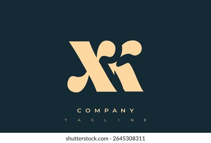 XK Creative Abstract Typography Logo Design. Elegant logo combining bold typography and creative shapes, ideal for branding and identity solutions.